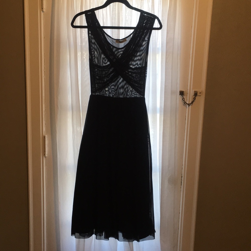 Zara knit black dress